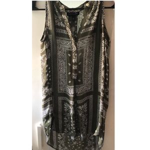 Banana Republic top with bandana pattern.